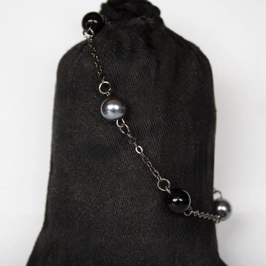 Black and Silver Bracelet
