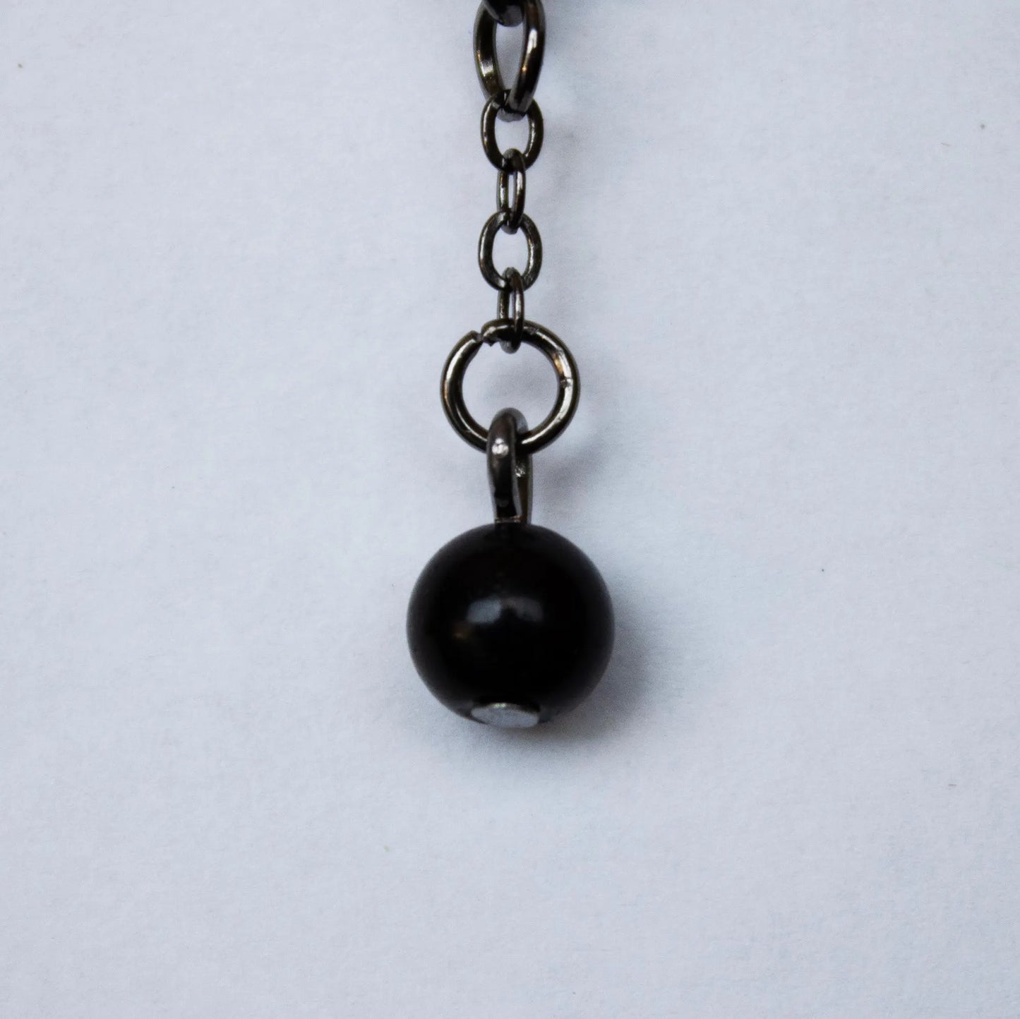 Black and Silver Dangle Earrings