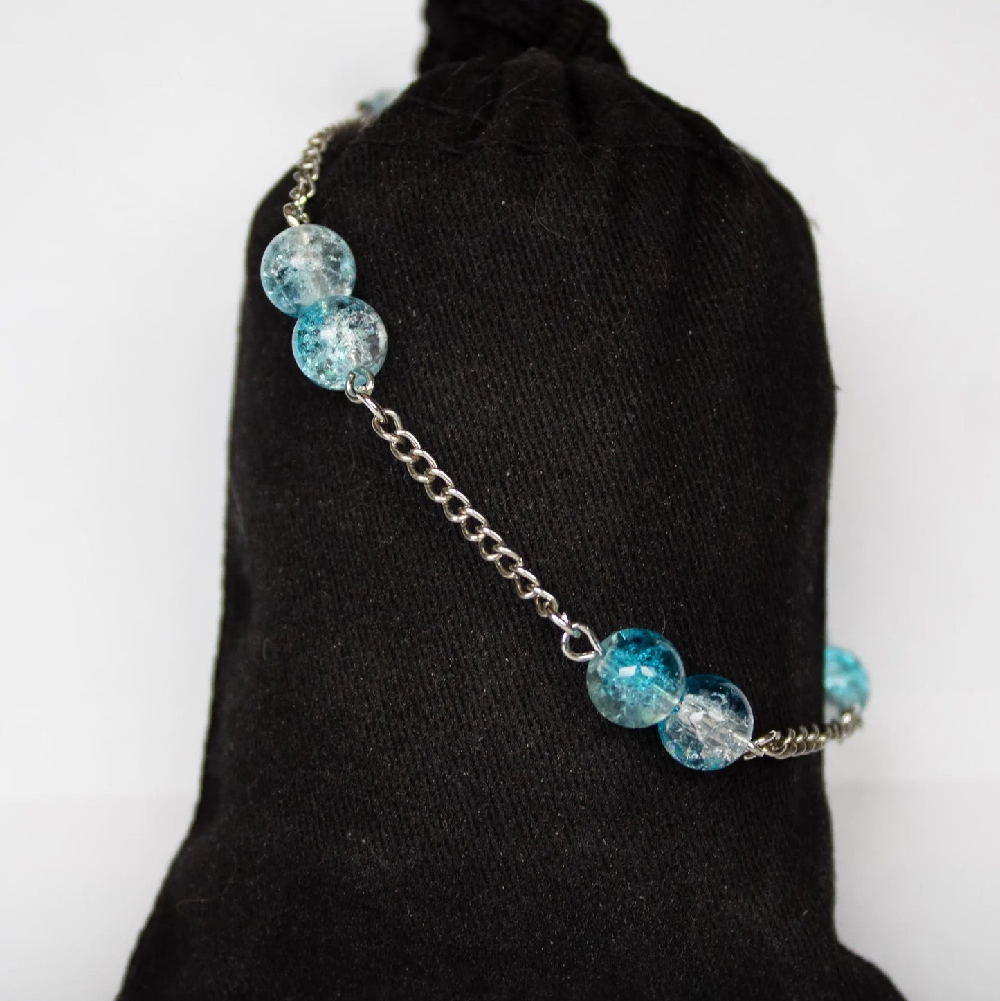 Blue and Clear Bracelet