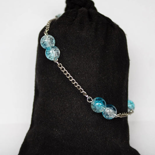 Blue and Clear Bracelet