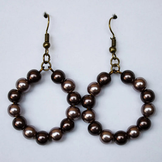 Bronze Round Earrings