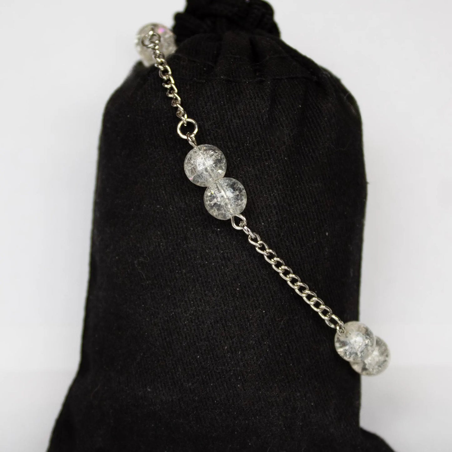 Clear Beaded Bracelet