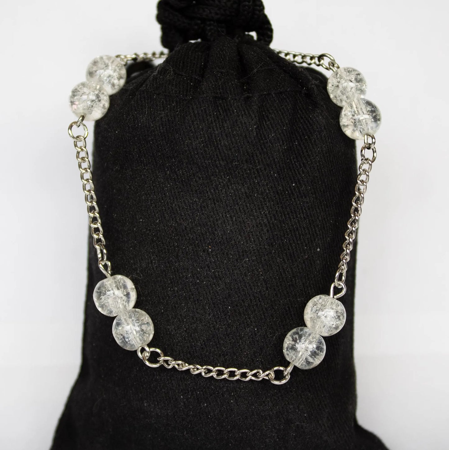 Clear Beaded Bracelet