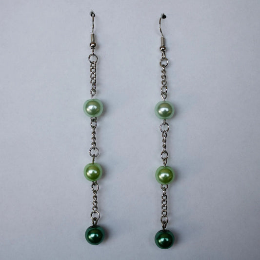 Green Dangle Earrings
