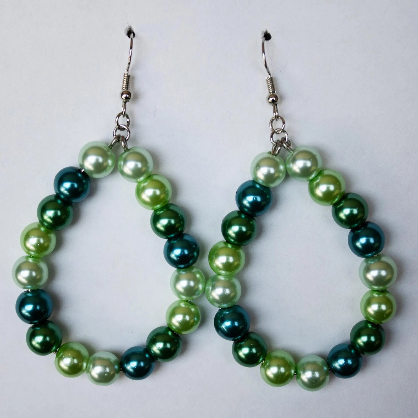 Green Teardrop Earrings
