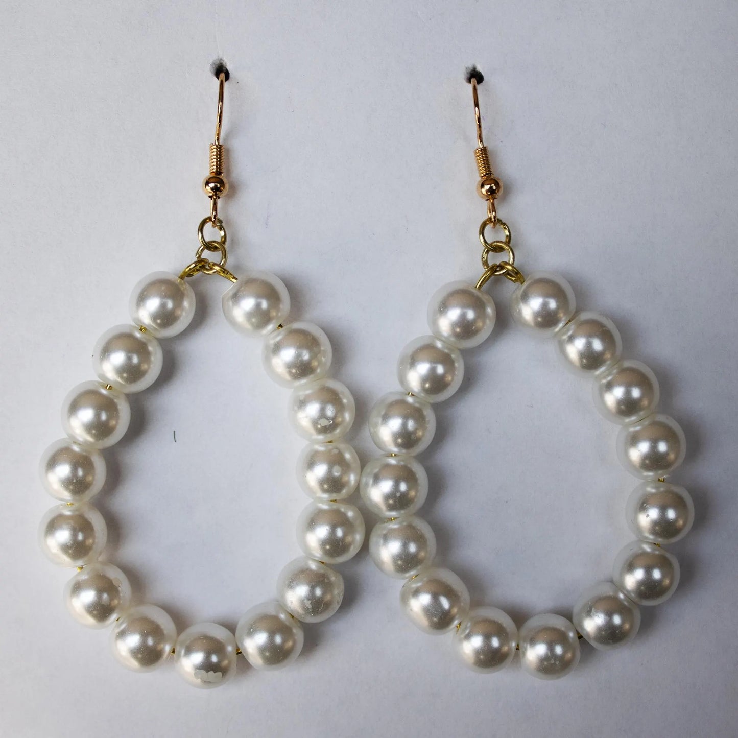 Pearly Teardrop Earrings