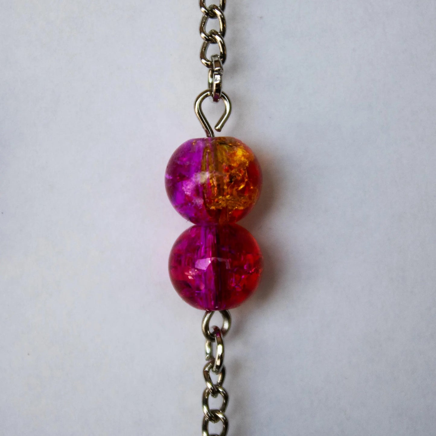 Pink and Orange Dangle Earrings