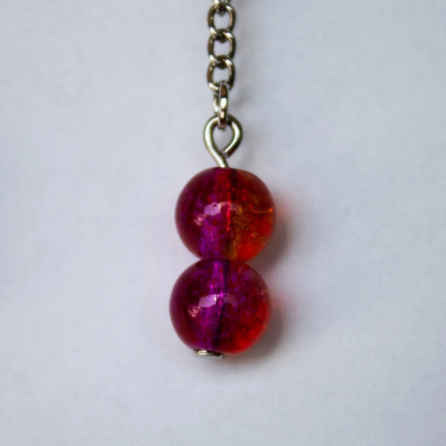 Pink and Orange Dangle Earrings