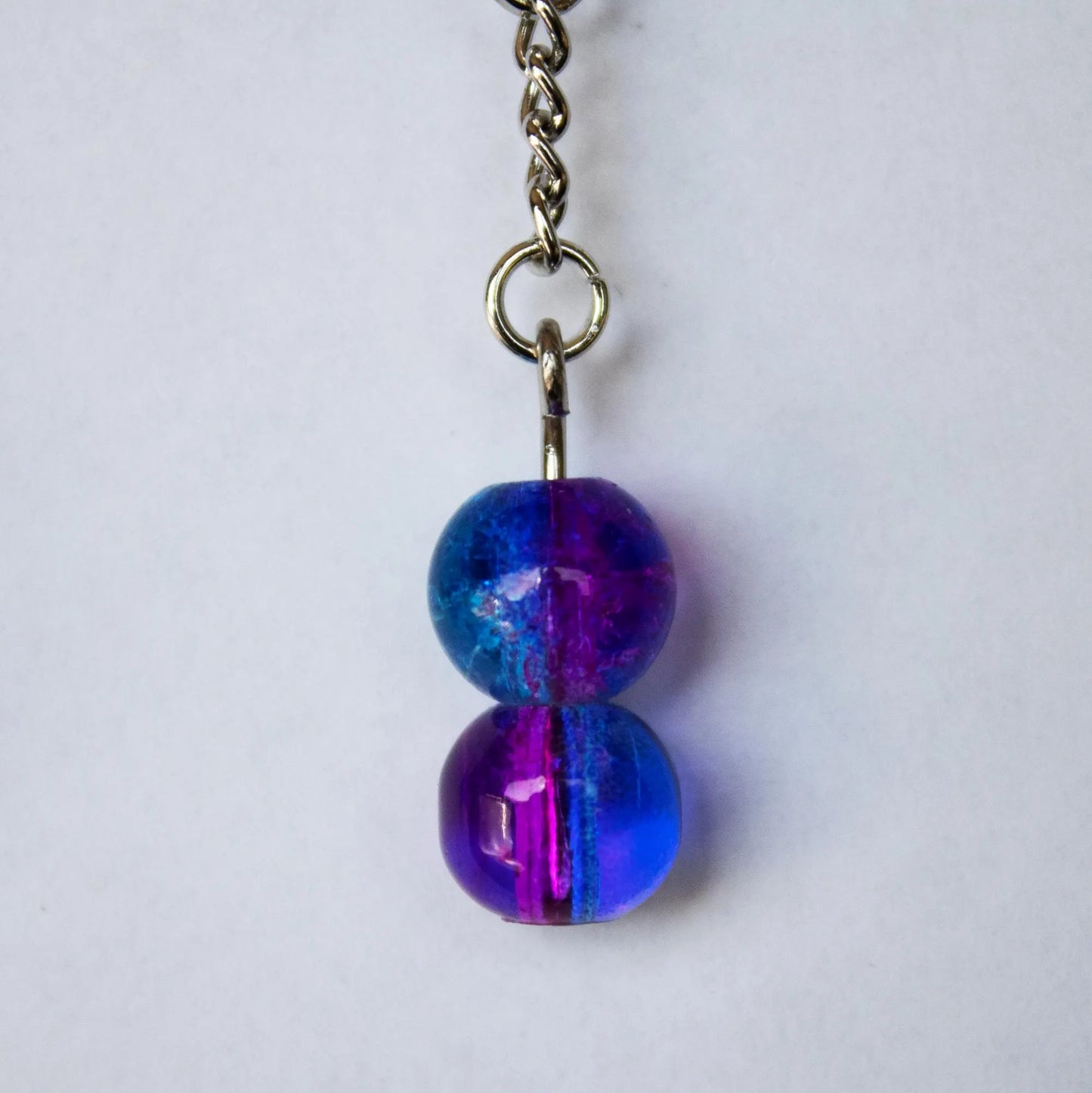 Purple and Blue Dangle Earrings