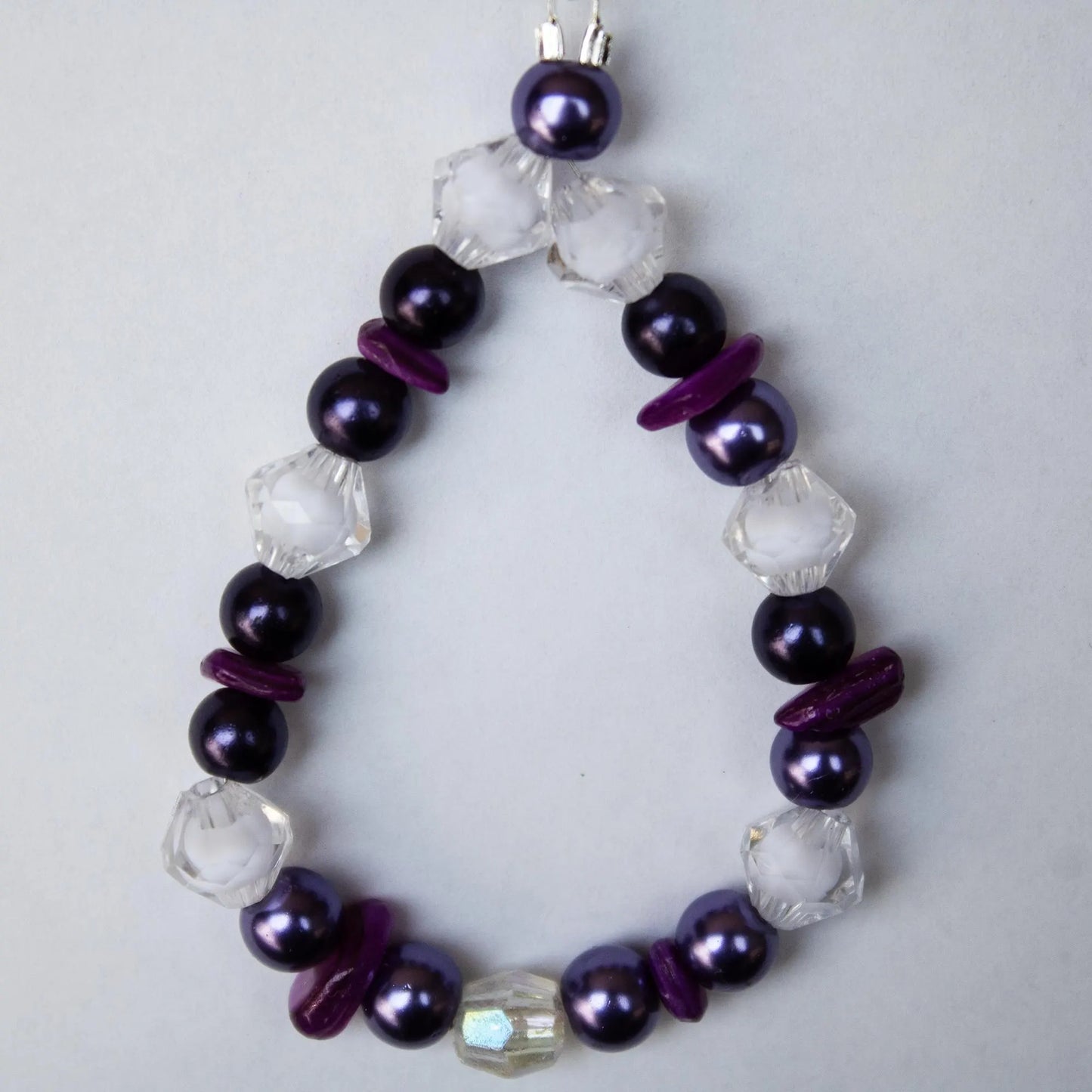 Purple Teardrop Earrings