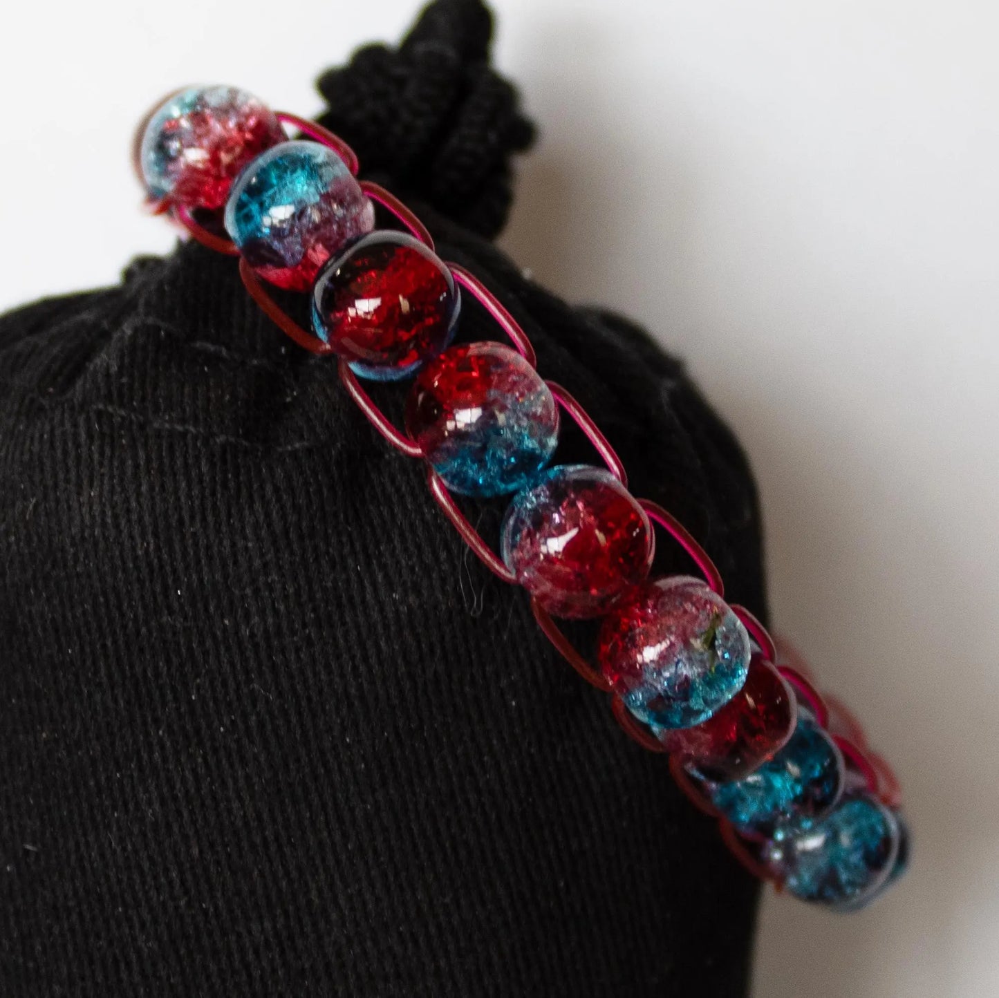 Red and Blue Stretch Bracelet