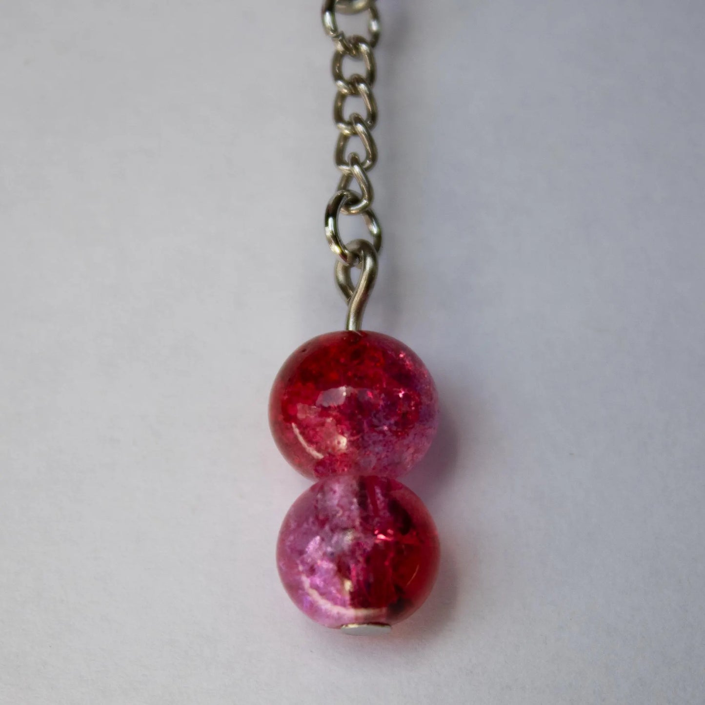 Red and Pink Dangle Earrings