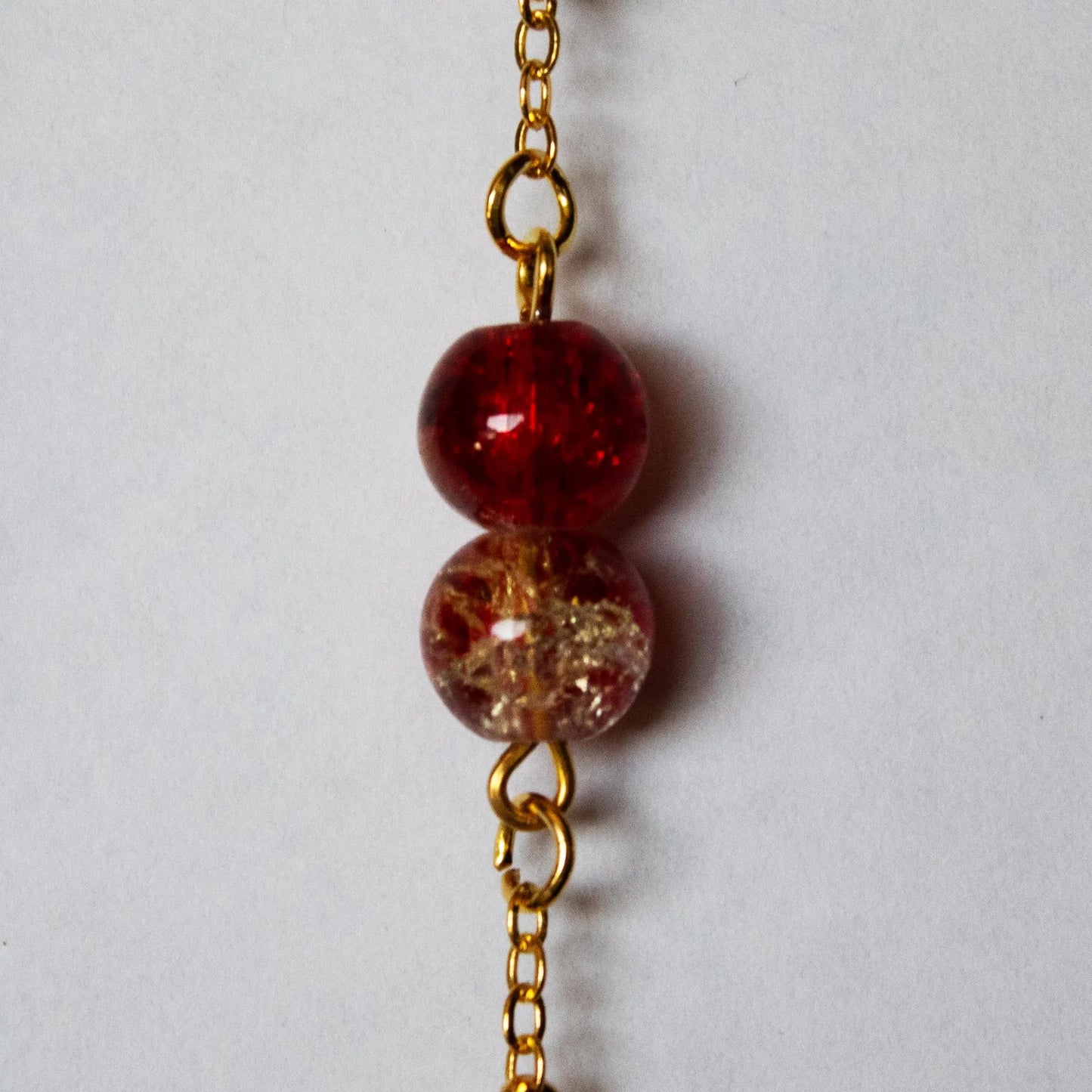 Red and Yellow Dangle Earrings