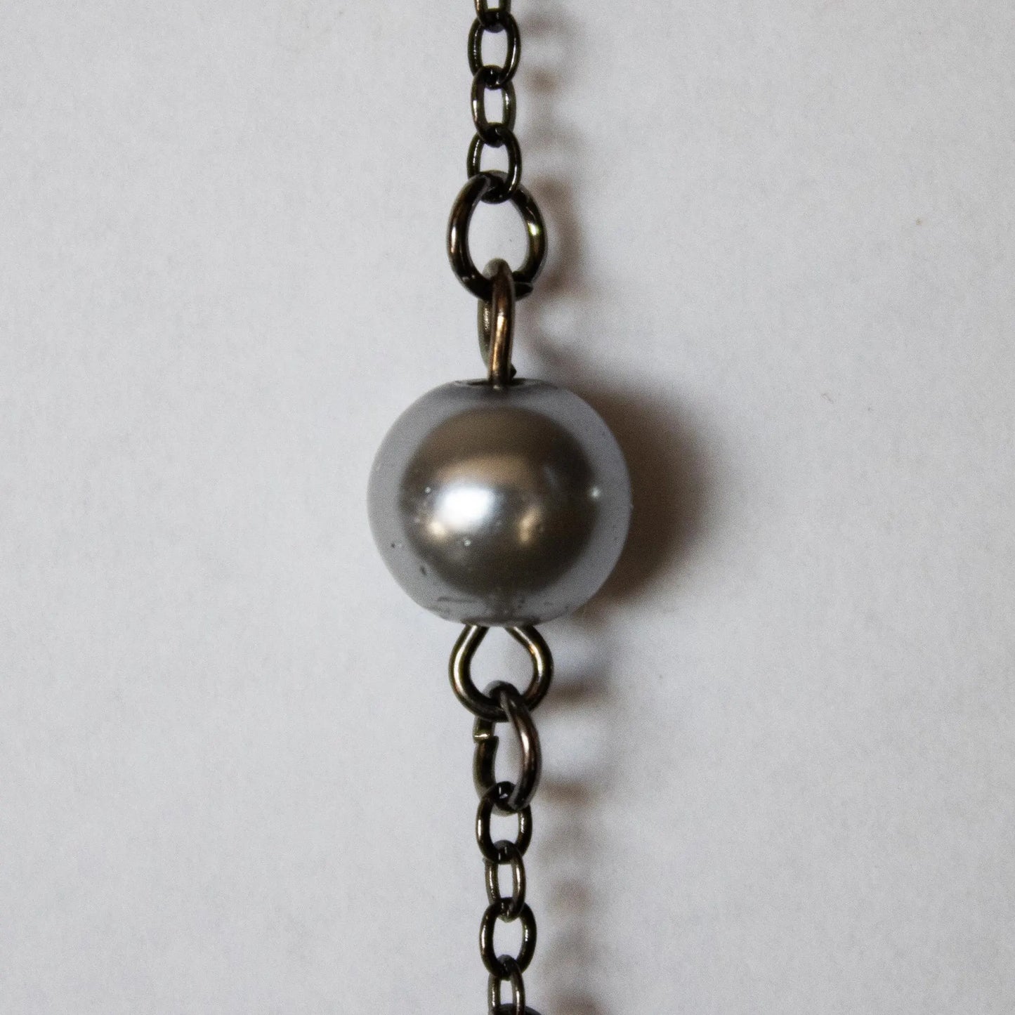 Silver and Black Dangle Earrings