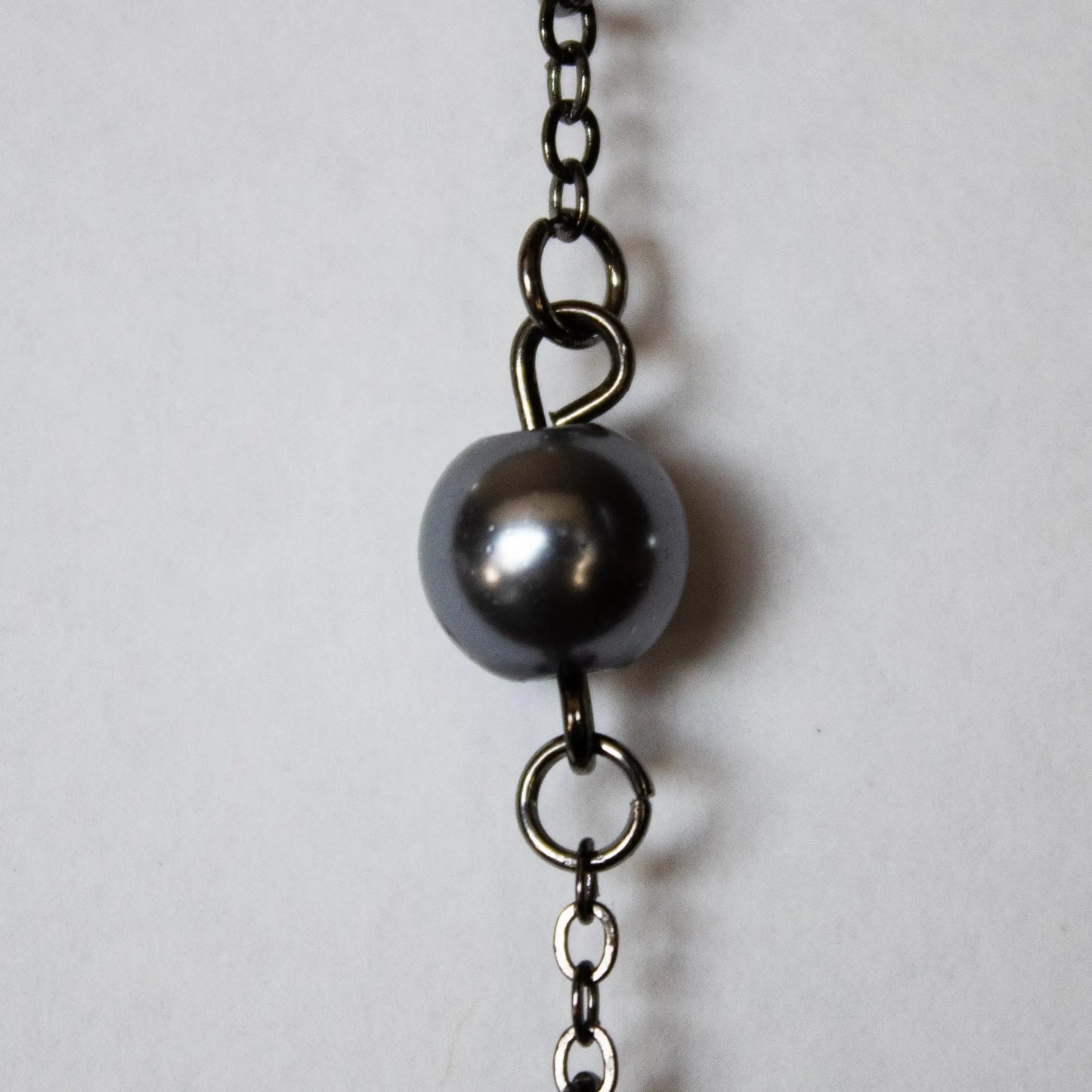 Silver and Black Dangle Earrings