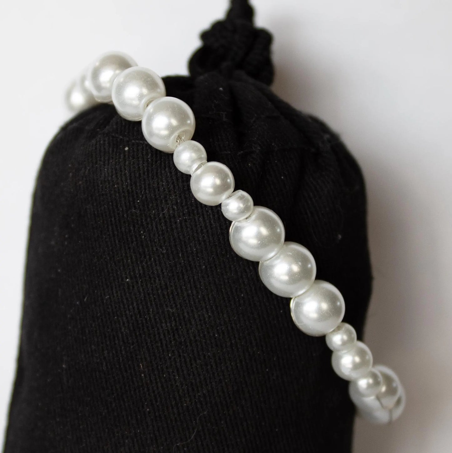White Beaded Bracelet