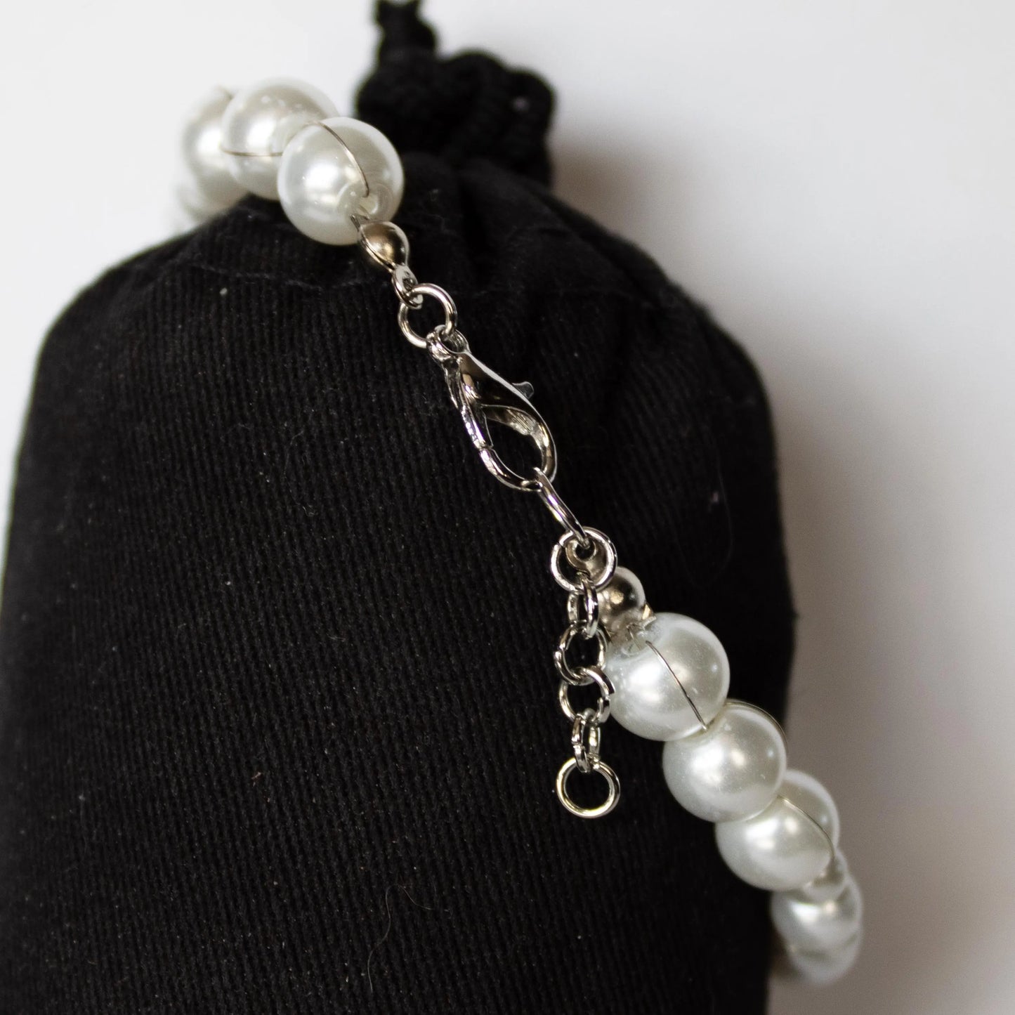 White Beaded Bracelet