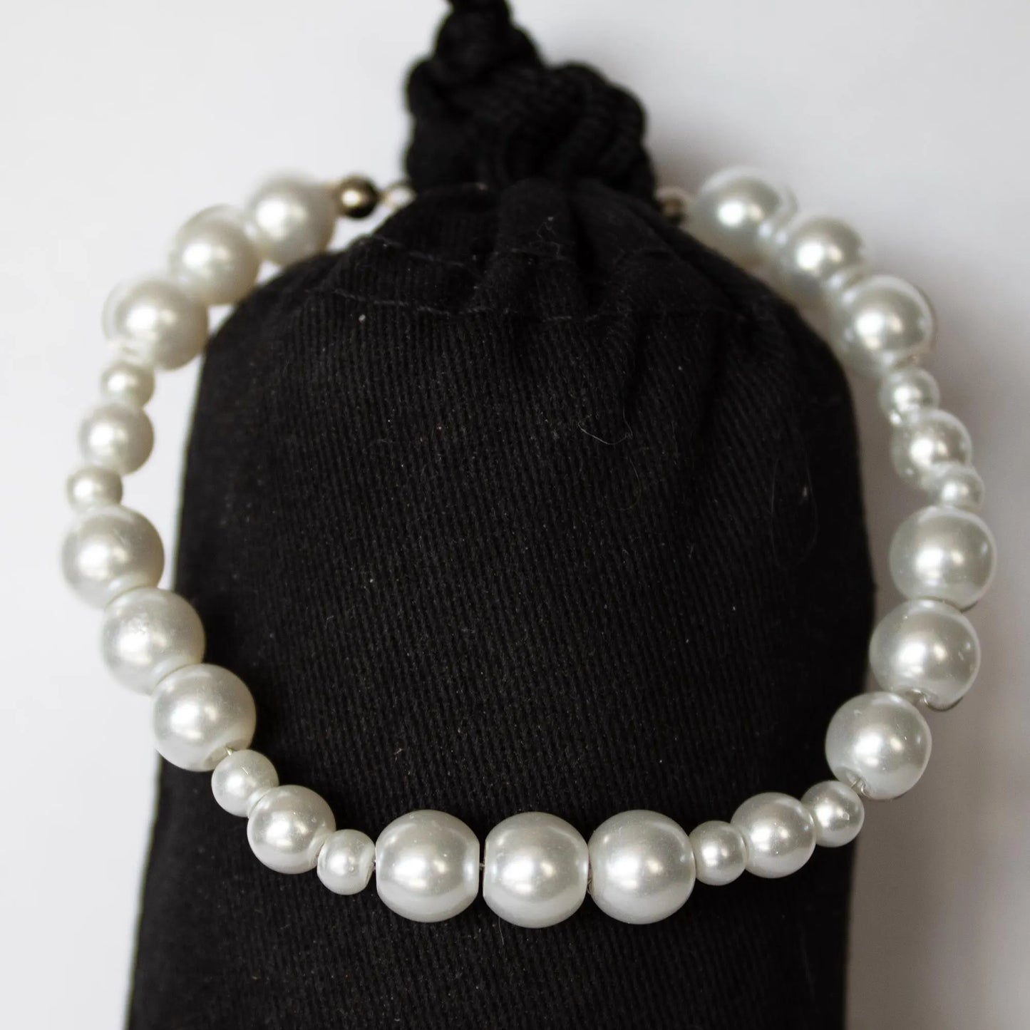 White Beaded Bracelet