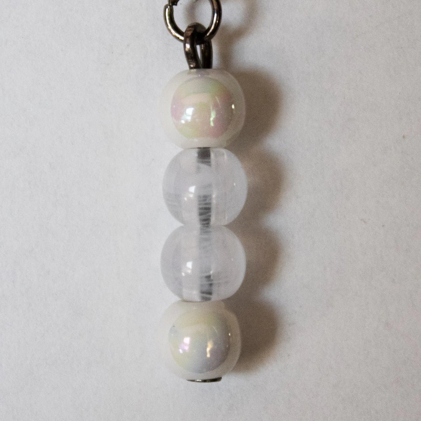 White Dangle Earrings