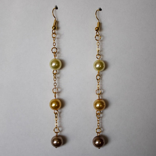 Yellow Dangle Earrings